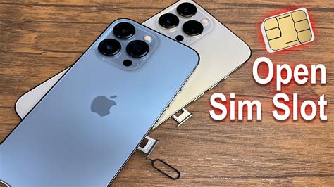 how to open sim card slot on iphone